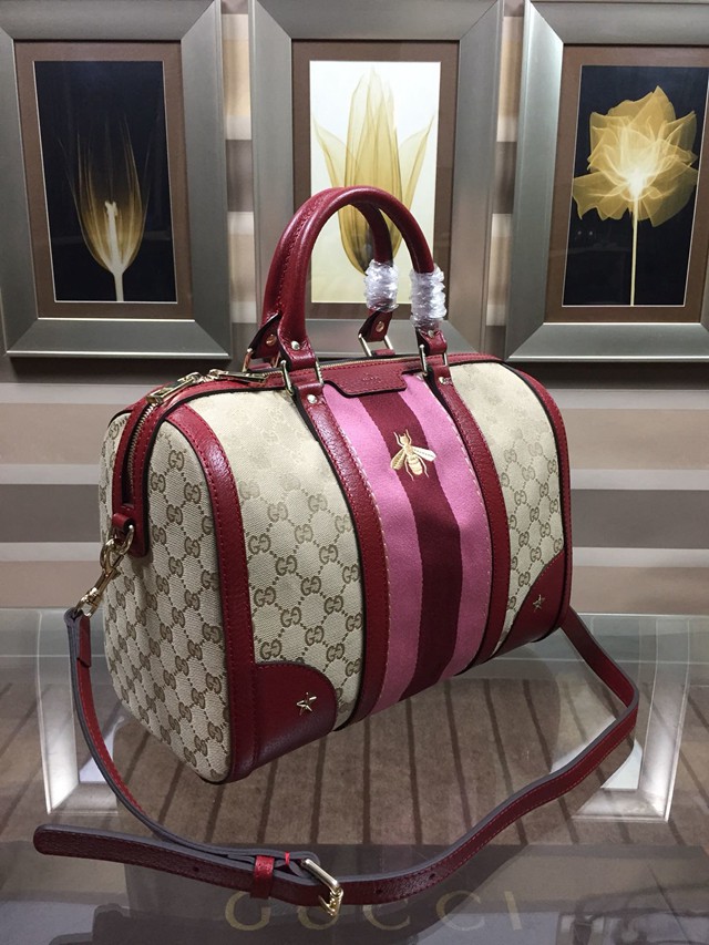 Gucci女包 406868 古馳小號旅行袋 Gucci手提肩背包  gqy1050